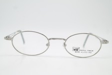 Vintage Brille Chai No 18 Titanium Silber Oval Brillengestell eyeglasses