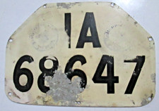 antikes Kennzeichen Auto Berlin Blech ,2 Stempel mit Adler und HK 30er Jahre