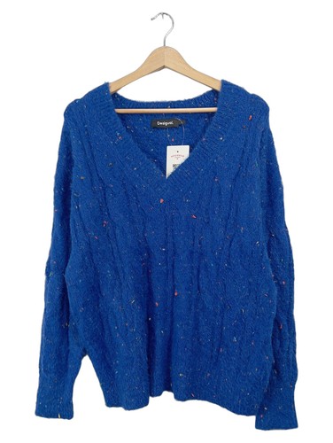 Desigual pullover blau mit - desigual,