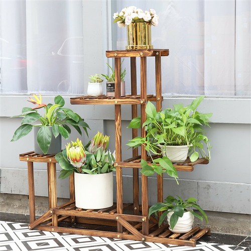 Holz regal blumentreppe - regal,