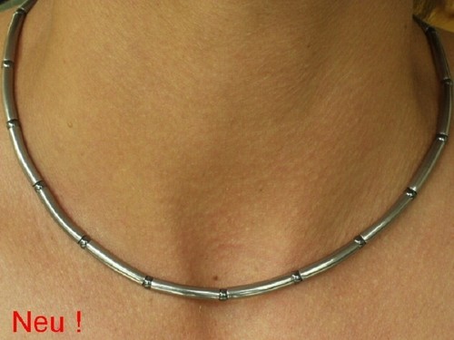Titanium halskette collier - titanium,