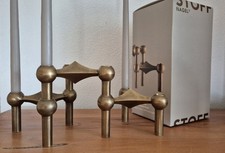 Stoff Nagel Kerzenständer, 3er Set Bronze