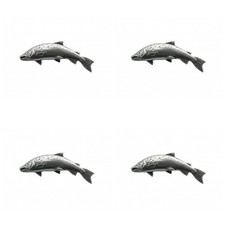 4 x Pin Anstecker Badge Salm