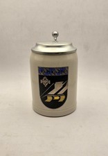 Bierkrug mit Zinndeckel-Wappen(Pz Pi Kp 280) / 0,5l.