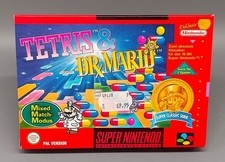 Tetris & Dr. Mario NOE SNES Super Nintendo - OVP CIB - Absoluter Knaller Zustand