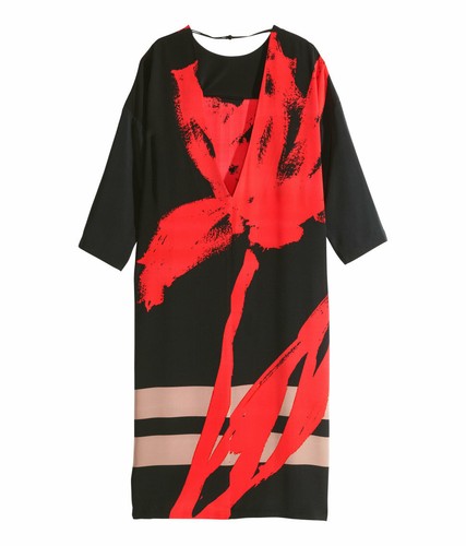 Seidenkleid blumen uvp - h&m,