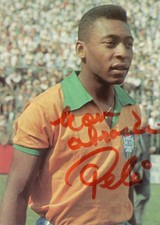 PELE † Edson Arantes do Nascimento ARAL AK Brasilien Original signiert
