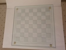 Transparentes Glas Schachbrett ca. 25 x 25 cm