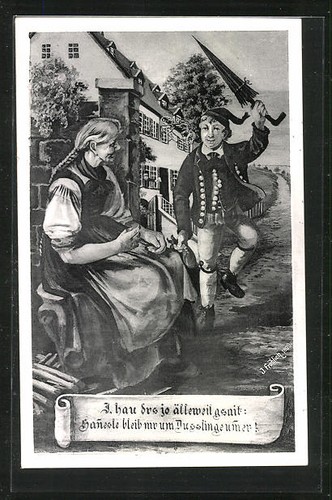 Ansichtskarte dusslingen - ansichtskarte,
