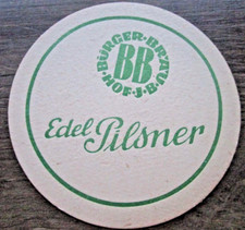 alter Bierdeckel Bürger Bräu Hof, einseitig