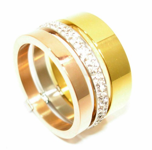 Damenring edelstahlring rose - edelstahlring,