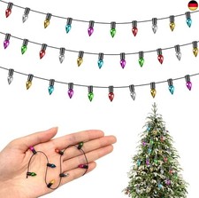 AUXHCYL Wichtel Lichterkette Miniatur, Wichtel Zubehör Lichterkette, Puppenhaus 