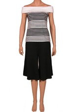 Nanso Damen Top Shirt Oberteil schulterfrei Carmen Stil Gr. M L XL XXL 3 Farben