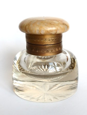 Altes Tintenfass Kristallglas