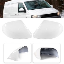 2x Weiß Spiegelkappen Spiegel