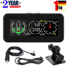 Auto Neigungsmesser Kfz Digital GPS Tacho SUV HUD Anzeige Clinometer mit Kompas