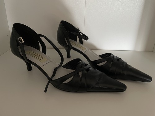 Schuhe schwarz leder damen - leder,