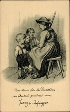 Künstler Ak Defregger, F. v., Dom Nikolaus, Geschwister, Kinder - 4778012