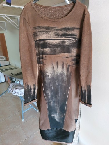 Kleid damenkleid braun - kleid,