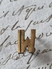 Monogramm Buchstaben Messing W