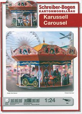 Kartonmodell Karussell 1:24