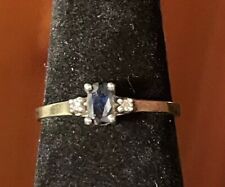 Akzentring 10 Karat Weißgold