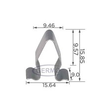 10 x Halteklammer Clip Säulenverkleidung Einstiegsleisten für VW Audi 4A0867276A