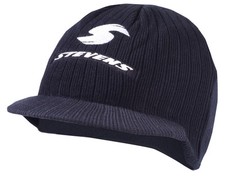 NEU! STEVENS Beanie-Cap mit Schirm Schwarz Schildmütze Mütze Cap Fahrrad