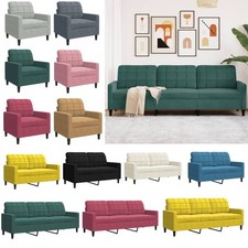 Sofa Garnitur Polstersofa Couch Sessel Loungesofa Wohnzimmersofa Samt DE