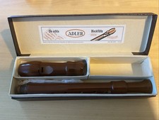 ADLER Sopran Blockflöte, barocke Griffw., 2x Doppelloch,