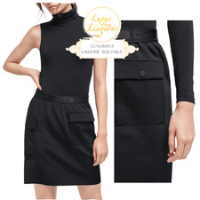 BLAIR SKIRT by Wolford L black schwarz Sportlicher Rock mit Taschen