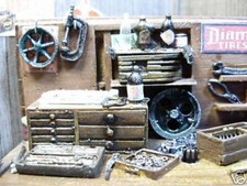 1:24 - 1:25 Garage DIORAMA Vintage workbench parts Museums Quality build / JBL 