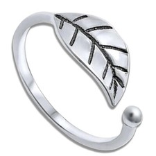 Blatt Damen Ring 925