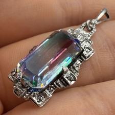 Antiker Rheinkiesel Silber