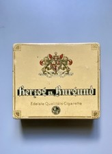 alte Zigarettendose/Cigarettendose / HERZOG v.BURGUND No. 50 Gold/ aus Leipzig