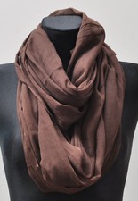 XXL Seide Loop Schal Schal Schlauchschal Halstuch Tuch Damenschal Damen Uni