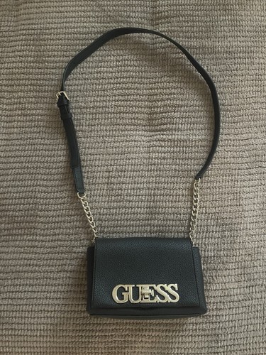 Guess handtasche schwarz - schwarz, gold
