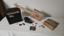 Cigar Box Guitar Set incl. Gitarrenverstärker und Zubehör