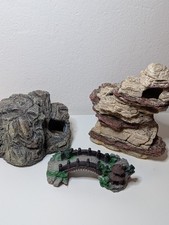 Aquarium Deko Dekoration Fish Tank  3-tlg.