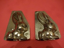 Gießform Schokoladengießform Hase sitzend, Metall, 2 Stück