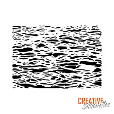 Wellenwasser Muster Schablone