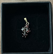 Anhänger Alte Granat in Gold 333 Granatanhänger Gelbgold Granatschmuck