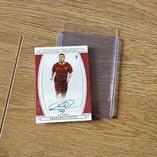 2020-21 Panini Chronicles National Treasures Francesco Totti AS Roma Auto /500