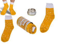Socken in Metall Bierdose, Strümpfe, Sportsocken Fun Damensocken Männersocken 