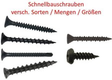 Schnellbauschrauben Trockenbau Gipskarton Fein/Grob/Gips/Fräsrippen/Bohrspitze