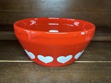 Wächtersbach Salatschüssel Rot Herzen Vintage 70er Jahre