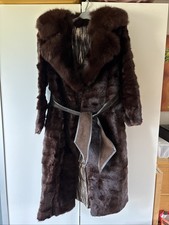 Pelzmantel Mit Hut , Nerz