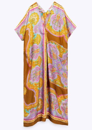 Neu zara kaftan - 🤎, maxikleid