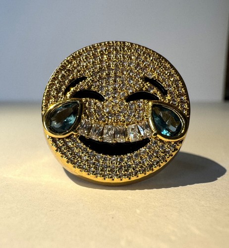 Emoji ring laughing crying - "laughing, crying"