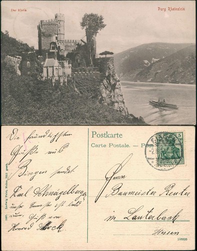 Ansichtskarte bingen rhein - bingen, am